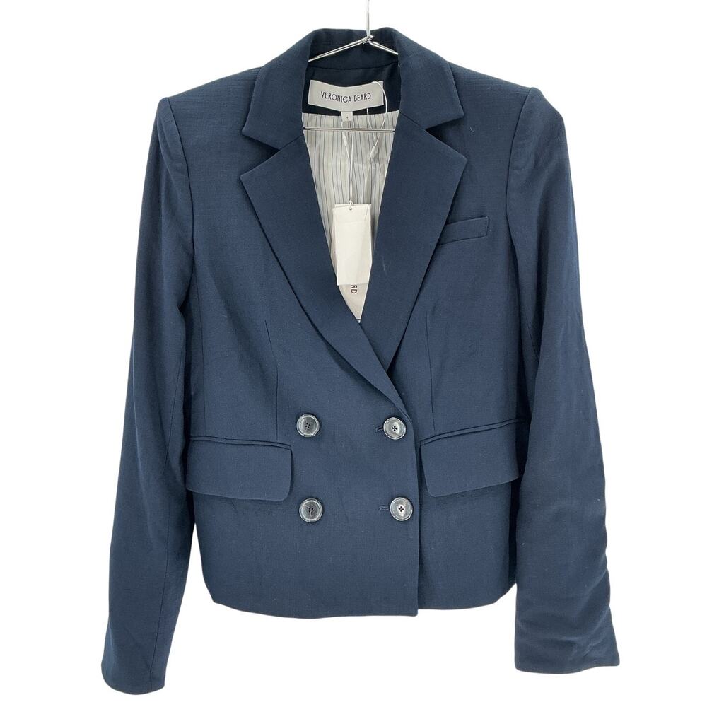 Veronica Beard Tailored Blue Kona Dickey Blazer Size 4 - NWT - Picture 2 of 4